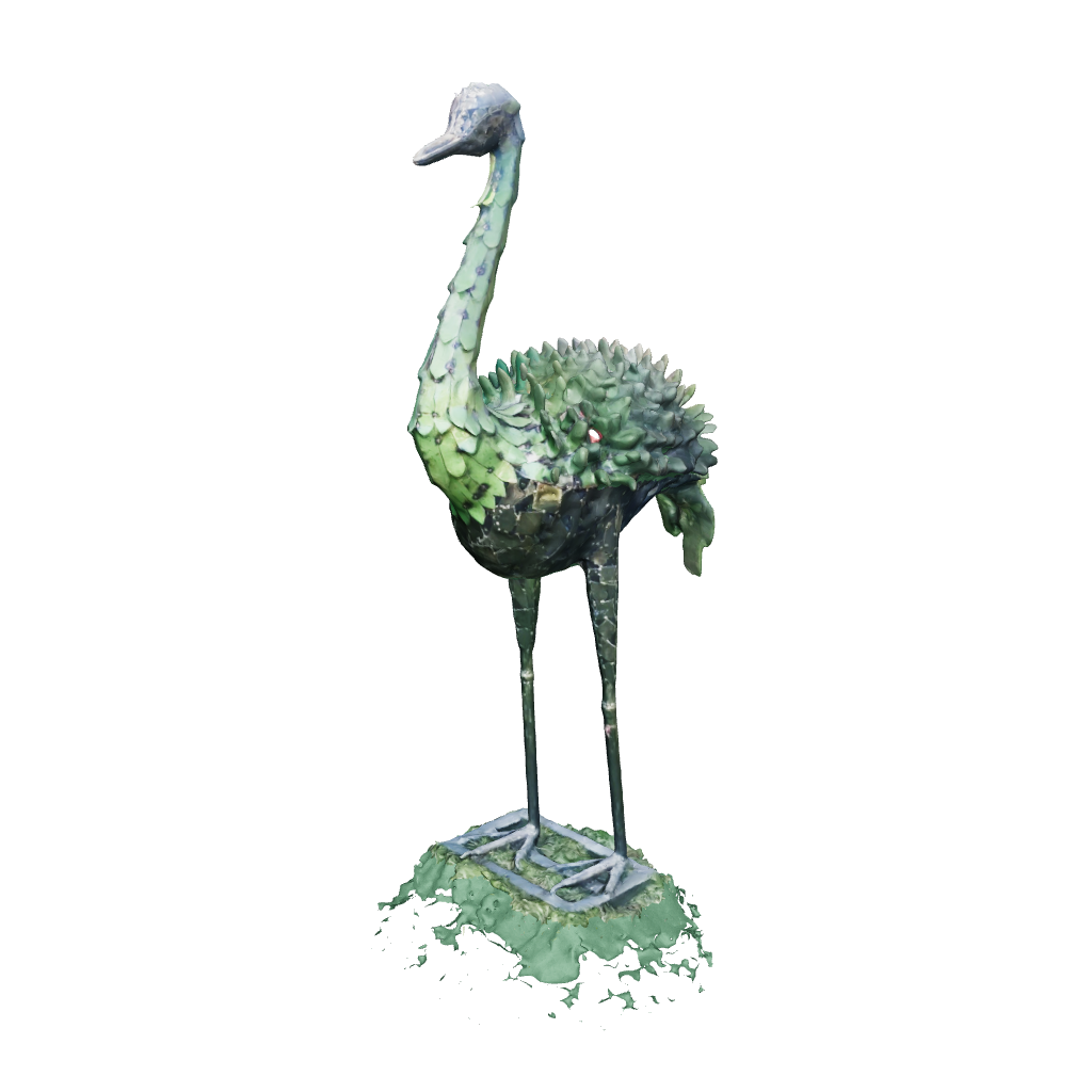 sculpture autruche métal recyclé, statue autruche décoration jardin, autruche design extérieur métal, art animalier métal recyclé, autruche géante en fer forgé, déco contemporaine en métal, sculpture d’autruche fait main, autruche en fer pour jardin, œuvre écologique métal recyclé, autruche décorative artisanale, art moderne autruche métal, pièce unique déco extérieure, sculpture animale recyclée.