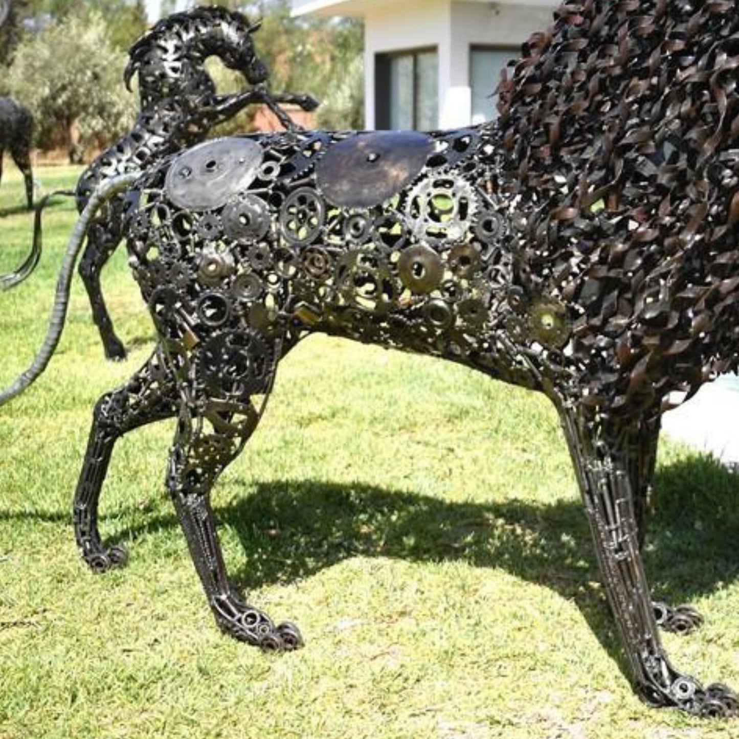 sculpture lion, lion sculpture, lion, sculpture tete de lion, tete de lion sculpture, statue lion, sculpture jardin, statue exterieur, statue de jardin, lion decoration, deco roi lion, deco lion, lion metal, decoration animaux, animaux en métal recyclé, deco metal jardin, sculpture acier, statue animaux, sculpture exterieur, animaux deco jardin en metal, animaux en métal, décoration, animaux en métal recyclé.