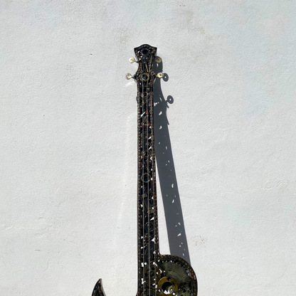 Sculpture Guitare en Métal Recyclé