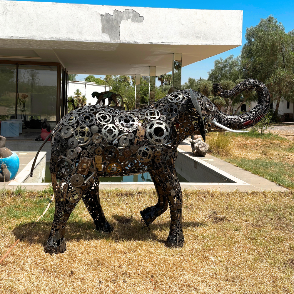 sculpture-elephant-metal-recycle-artisanale-h150x245x70