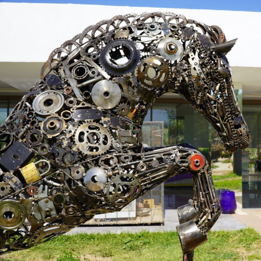 Sculpture en metal , cheval de metal, cheval mécanique, cheval mecanique, tete de cheval, statue cheval extérieur, statue cheval jardin, sculpture animaux, tête de cheval, sculpture cheval, statue cheval, cheval cabré, statue cheval, cheval cabre, sculpture cheval, cheval de metal, statue equestre, , cheval en bronze, decoration cheval, sculpture metal, deco jardin metal, deco jardin, décoration fer forgé extérieur, decoration exterieur, sculpture metal jardin, saut d’obstacle.
