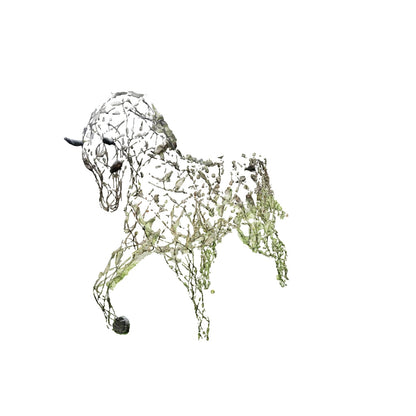 Gabarit Cheval en Métal Recyclé – Sculpture Monumentale