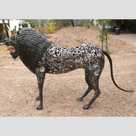 sculpture lion, lion sculpture, lion, sculpture tete de lion, tete de lion sculpture, statue lion, sculpture jardin, statue exterieur, statue de jardin, lion decoration, deco roi lion, deco lion, lion metal, decoration animaux, animaux en métal recyclé, deco metal jardin, sculpture acier, statue animaux, sculpture exterieur, animaux deco jardin en metal, animaux en métal, décoration, animaux en métal recyclé.