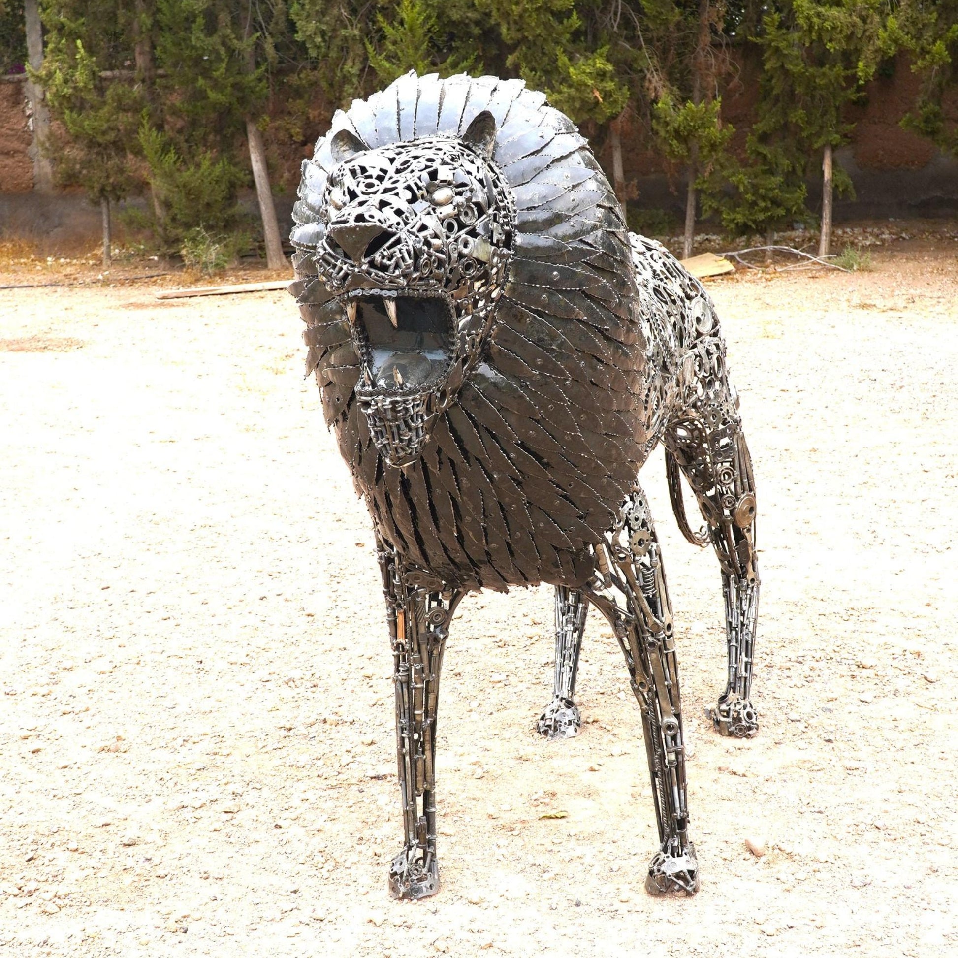 Sculpture En M tal Recycl Lion Sculptures metal recycle sculpture-en-m-tal-recycl-lion-sculptures-metal-recycle